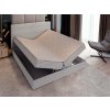 SAMANA szürke boxspring ágy 140x200 felnyitható ágyneműtartóval