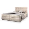 GLOS krémszínű ágyneműtartós boxspring ágy 180x200