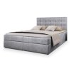 GLOS szürke ágyneműtartós boxspring ágy 140x200