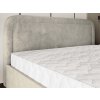 BENIRA K bézs kárpitozott franciaágy 140x200