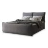 MONTA szürke boxspring franciaágy 140x200