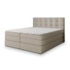 AREZI bézs boxspring ágy 140x200 dupla matracokkal