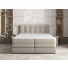 AREZI bézs boxspring ágy 160x200 steppelt háttámlával