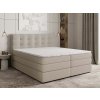 AREZI bézs boxspring ágy 180x200 magas steppelt háttámlával