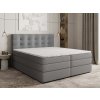 AREZI szürke ágyneműtartós boxspring ágy 160x200