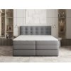 AREZI szürke boxspring ágy 180x200 ágyneműtartóval