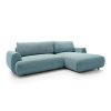 BOCKET kék L alakú sarokkanapé