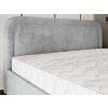 BENIRA K világosszürke franciaágy 160x200 steppelt háttámlával