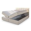 CEVANO krémszínű boxspring ágy 140x200 bonell rugós matracokkal