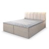 CEVANO krémszínű boxspring ágy 140x200