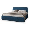 BENIRA K kék kárpitozott franciaágy 180x200