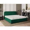 BENIRA K zöld franciaágy 180x200 magas háttámlával