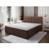 CEVANO barna boxspring ágy 140x200 Bonell rugós matracokkal