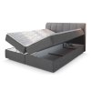 CEVANO szürke boxspring ágy 140x200 Bonell rugós matracokkal