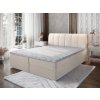CEVANO krémszínű boxspring ágy 180x200