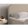 ARMELIN bézs boxspring ágy 140x200 puha ágytámlával