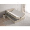 ARMELIN bézs boxspring ágy 140x200 Bonell rugós matracokkal