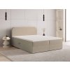 ARMELIN bézs boxspring ágy 140x200 lekerekített élekkel