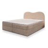 Fluvia N krémszínű ágyneműtartós boxspring ágy 140x200