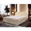 Fluvia N krémszínű ágyneműtartós boxspring ágy 160x200