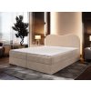 Fluvia N bézs boxspring ágy 180x200 buklé szövettel kárpitozva