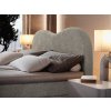 Fluvia N világosszürke boxspring ágy 180x200 puha háttámlával