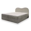 Fluvia N világosszürke boxspring ágy 180x200 ágyneműtartóval