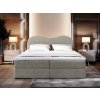 Fluvia N világosszürke boxspring ágy 160x200 ágyneműtartóval