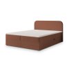 ARMELIN téglavörös boxspring ágy 160x200 steppelt háttámlával