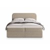 ARMELIN bézs boxspring ágy 180x200 buklé szövettel kárpitozva