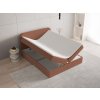 ARMELIN téglavörös boxspring ágy 180x200 Bonell rugós matracokkal