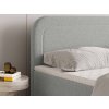 ARMELIN világosszürke boxspring ágy 180x200 magas háttámlával
