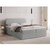 ARMELIN világosszürke boxspring ágy 140x200 a hálószobába