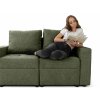 Ella Mini zöld ágyazható kanapé kartámlákkal