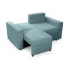 Ella Mini kék szétnyitható kétszemélyes kanapé