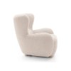 CIRO krémszínű bouclé szövettel kárpitozott fotel