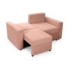Ella Mini rózsaszín kihúzható kanapéágy