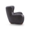 CIRO sötétszürke bouclé szövettel kárpitozott relax fotel