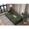 SAVONA U alakú zöld ágyneműtartós sarok ülőgarnitúra