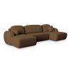 SAVONA U alakú barna sarok ülőgarnitúra