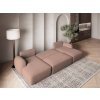 SAVONA U alakú rózsaszín ágyneműtartós sarokkanapé