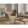 BJORN bézs kárpitozott fotel a nappaliba