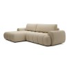 PASSO L alakú bézs ágyazható sarok ülőgarnitúra