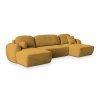 SAVONA K sárga U alakú sarokkanapé