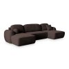 SAVONA K barna U alakú sarokkanapé