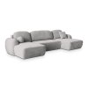 SAVONA K szürke U alakú sarokkanapé
