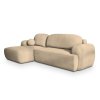 MODENZA krémszínű L alakú sarokkanapé balos sarokkal