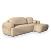 MODENZA krémszínű L alakú sarokkanapé