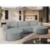 VEZZO P világosszürke U alakú sarok ülőgarnitúra a nappaliba