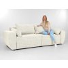 VIENTE krémszínű háromszemélyes kanapé